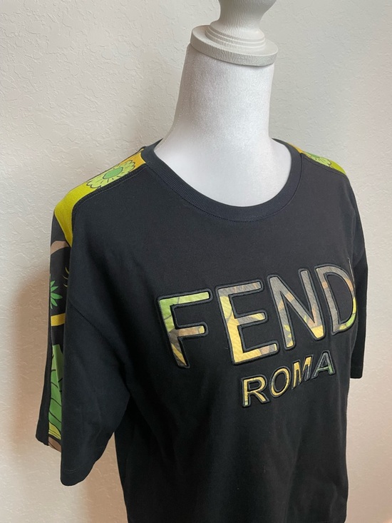 Fendi Tops - Auth Fendi Roma Black Tee